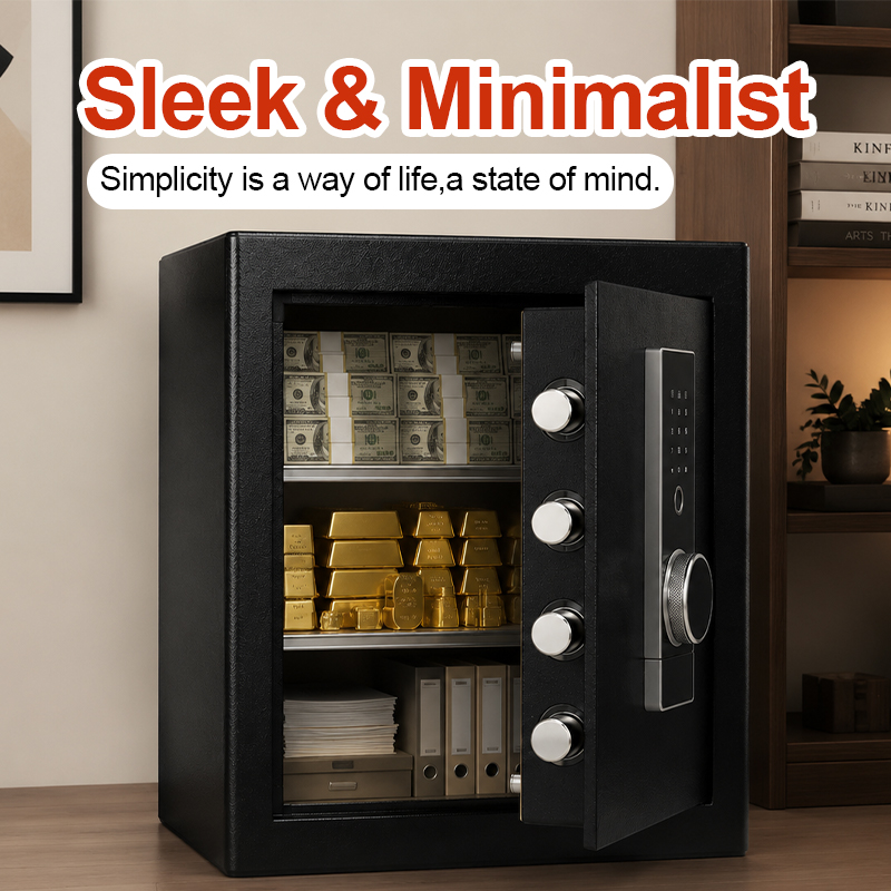 Home Security Box - Biometric Fingerprint Safe Box, Digital Keypad