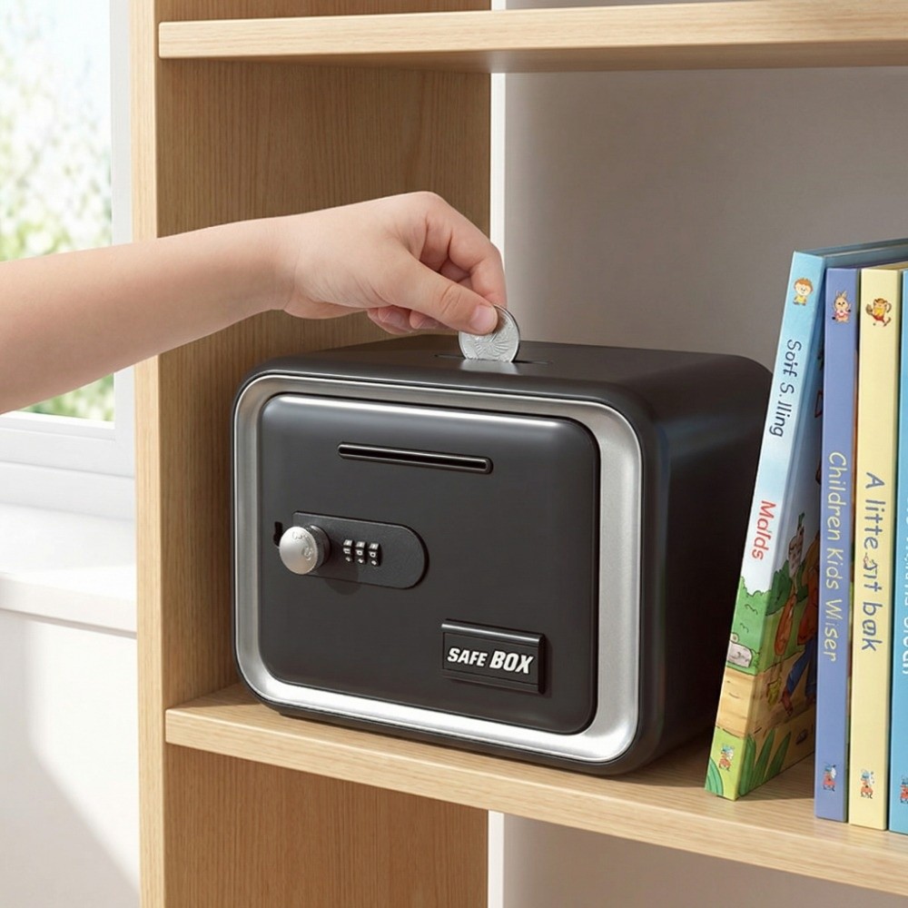 Home Security Box - Password Lock Piggy Bank Coin Bill