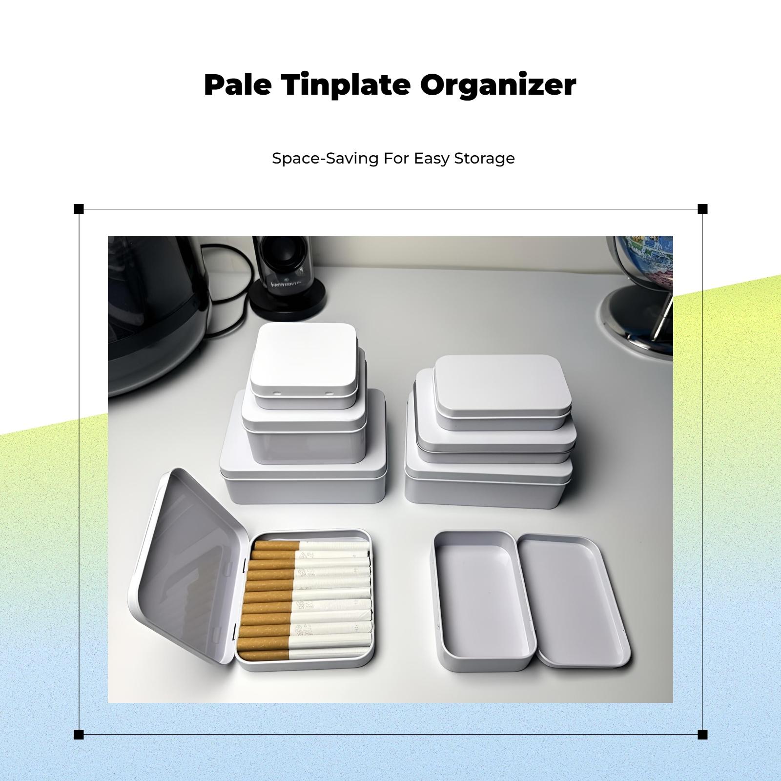 Home Security Box - Cream Tin Metal Storage Box Secure