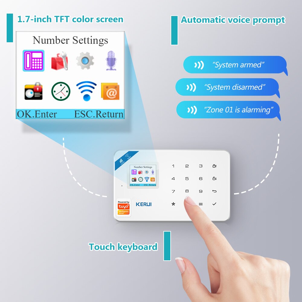 KERUI W181 Tuya Smart WIFI GSM - Home Security Front Door Camera recension och pris
