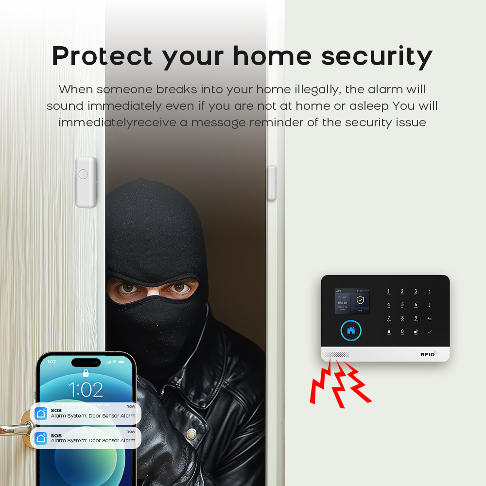 4G GSM Wifi Wireless Home Alar - Home Security Front Door Camera recension och pris