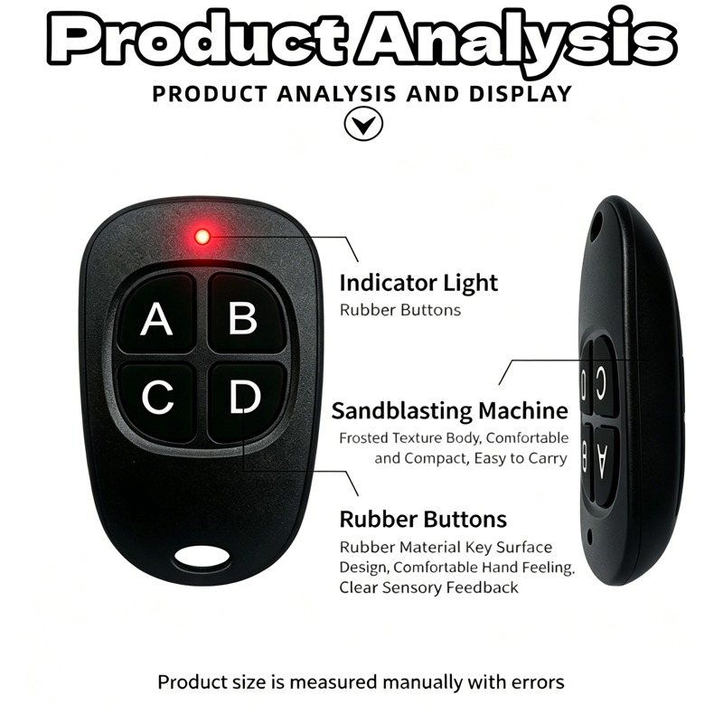 433MHz Remote Control Learn Re - Home Security Front Door Camera recension och pris