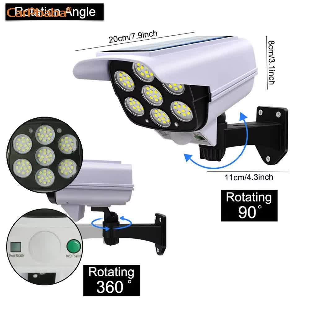 Outdoor Solar Light Motion Sen - Home Security Flood Lights recension och pris